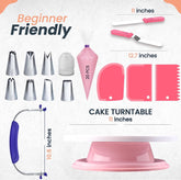 35 pcs Pink Cake Decorating Kit